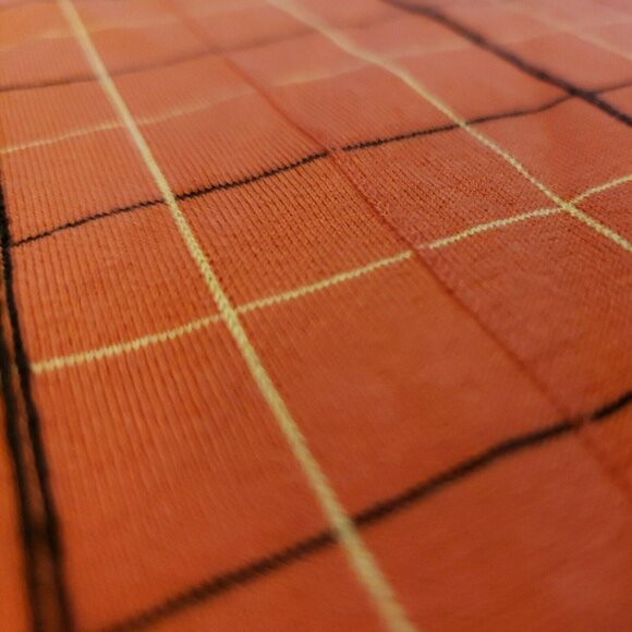 Bolle Men Golf Red Black Check Short Sleeve Polo Golf Shirt Size Medium cotton - Picture 4 of 8